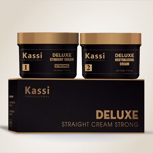 Kem duỗi tóc phủ bóng cao cấp kassi deluxe 1000ml - hàng công ty