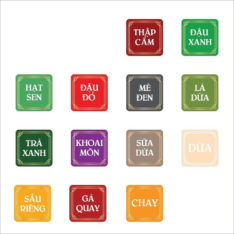 Set 5 tấm tem nhân không trứng