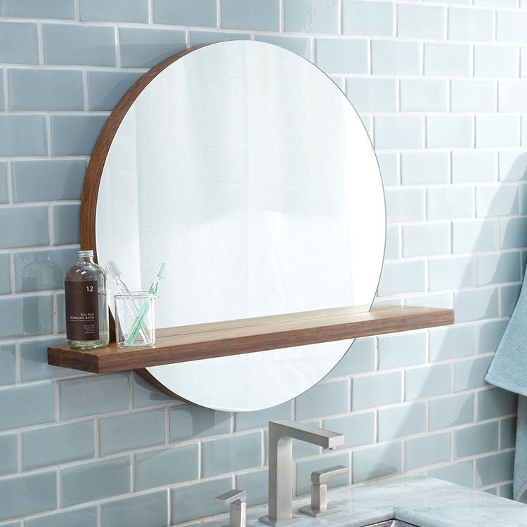Gương kèm kệ gương trang điểm, gương phòng tắm phong cách bắc âu