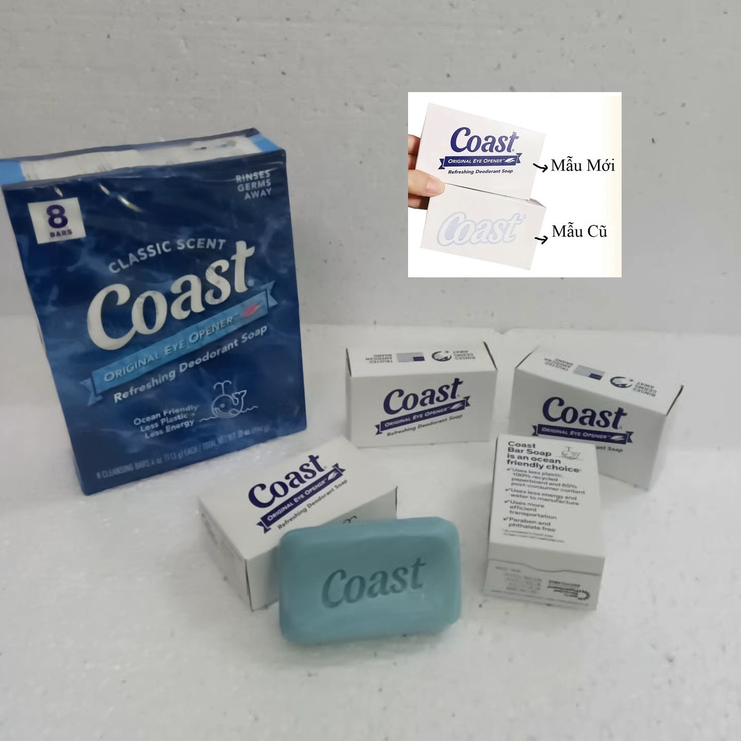 Xà Phòng Coast Classic Scent - 113g Bars MẪU MỚI giao hỏa tốc xà bông cục Coast