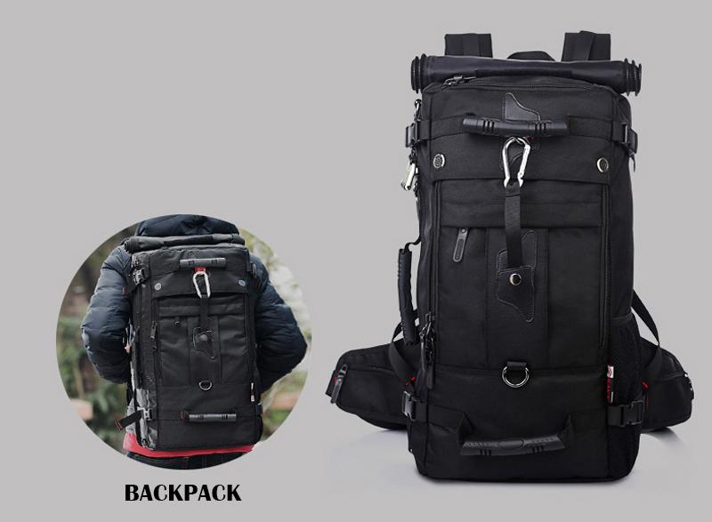 Balo du lịch KAKA đa chức năng có móc xịn tặng khóa mật mã 50L