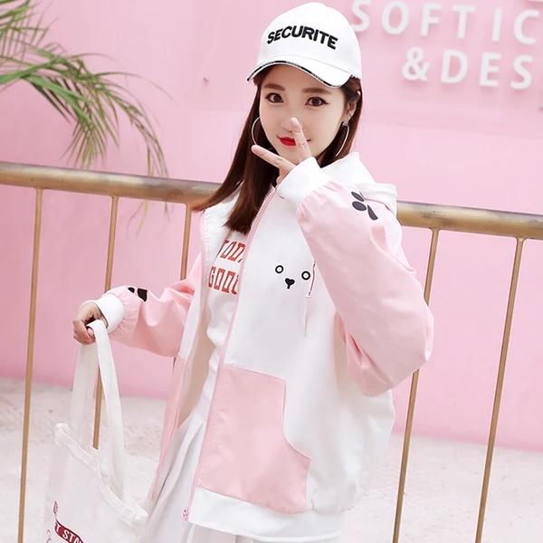 [HCM][A1][ÁO KHOÁC DÙ NỮ BÁN CHẠY NHẤT MẶT GẤU QUÁ DỄ THƯƠNG - Áo khoác chống nắng nữ - Áo khoác nữ - Áo khoác dù - Áo khoát nữ - Áo khoác dù nữ hàn quốc - Áo khoác gió nữ - áo khoác dù nữ - áo khoát dù nữ - cá tính - áo khoác đẹp