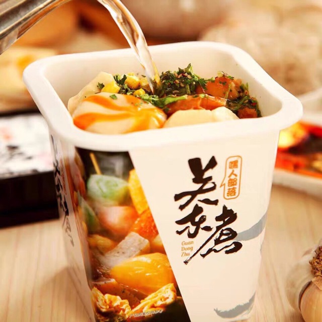Lẩu cốc - miến hải sản có viên phô mai - Miến trùng khánh