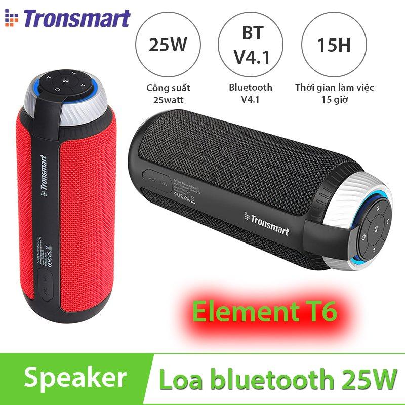 Loa bluetooth, loa nghe nhạc hay, giá hấp dẫn , loa vi tinh, Loa Bluetooth Tronsmart Element T6 Nhập Khẩu, Âm Thanh Vòm Sống Động - Bh Uy Tín 1 Đổi 1