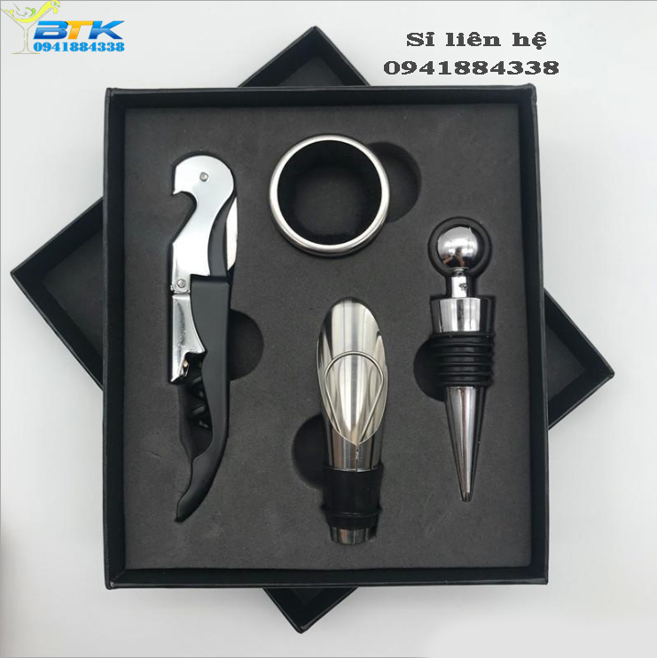Mở Vang - Bộ Dụng Cụ Mở Nắp Chai Vang Tiện Lợi