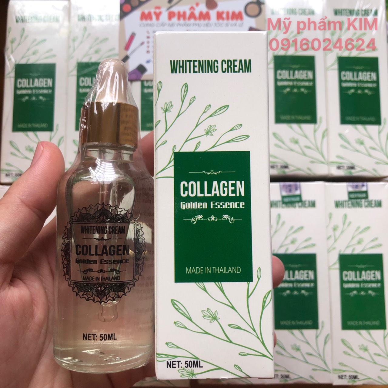 Lột da sinh học collagen Thái Lan LỘT MẢNG TO, Thay da sinh học Collagen Golden Essance 50ml