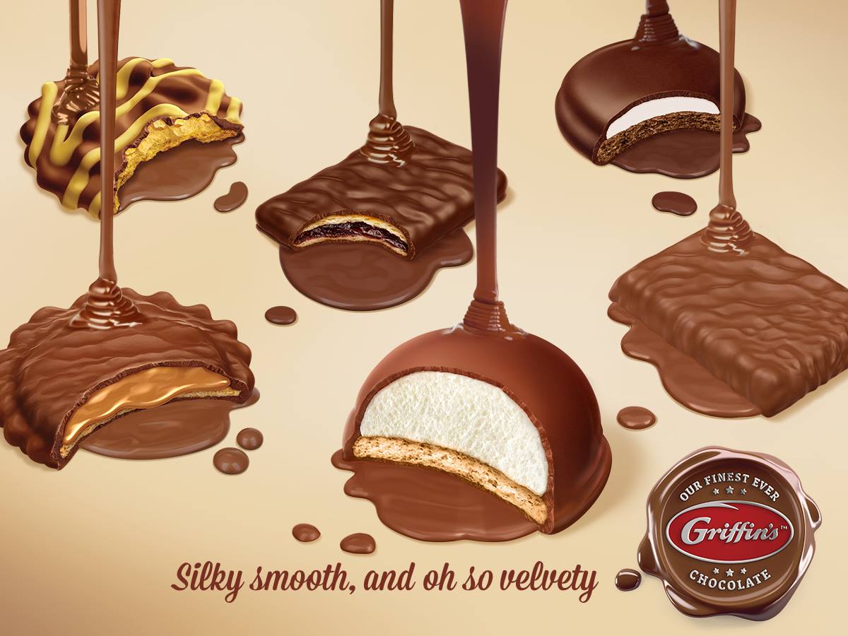 BÁNH QUY SOCOLA SỮA NHÂN XỐP MỀM Griffins Mallowpuffs Chocolate Biscuits