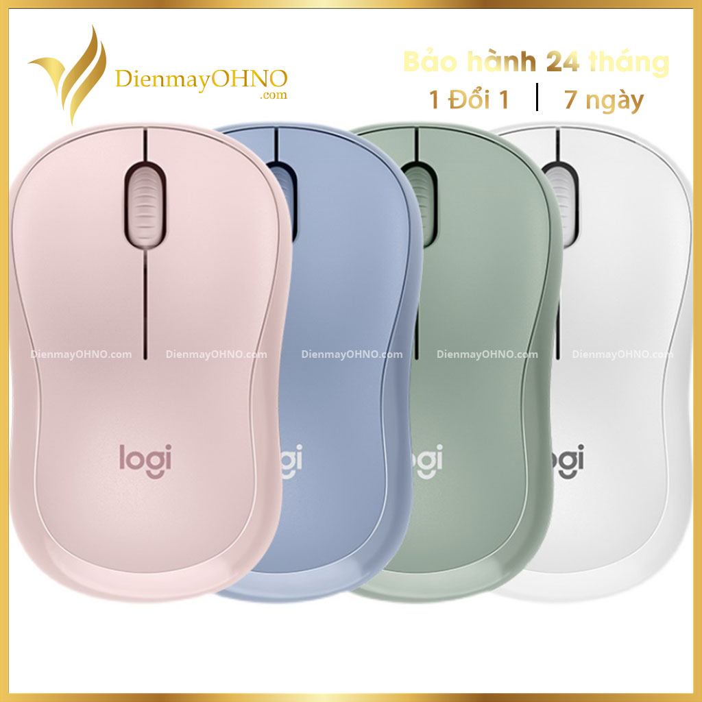 Chuột Không Dây Máy Tính LOGITECH M221 - Chuột Máy Tính PC Không Dây Tĩnh Âm Văn Phòng Cho Laptop Cute Wireless Mouse Chính Hãng  - Điện Máy OHNO