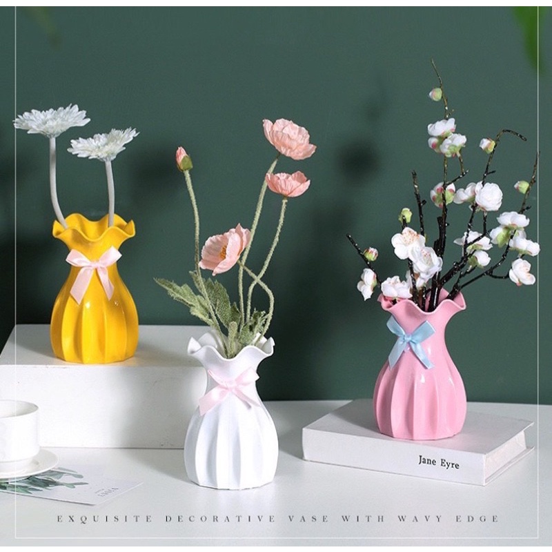 Lọ cắm hoa, bình cắm hoa đẹp, cắm hoa hạnh phúc, hạt nhựa, bàn ăn, quà tặng,decor bình hoa DIY