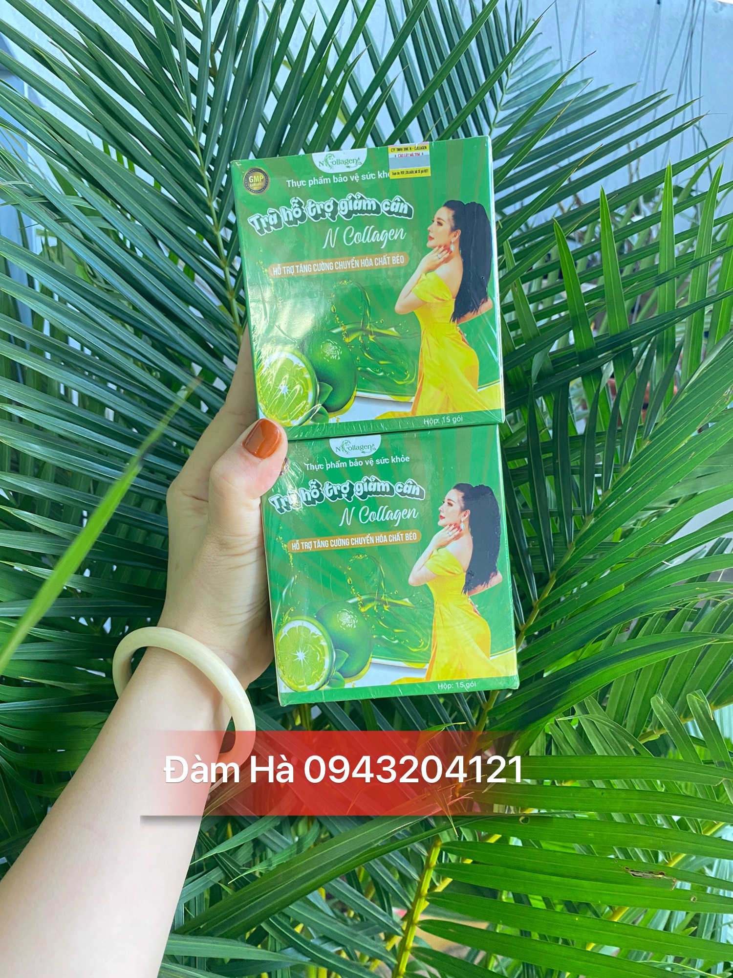 Trà Chanh hỗ trợ giảm cân NCOLLAGEN 15 gói- Trà Chanh detox ncollagen