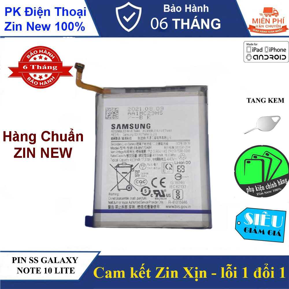 Pin samsung galaxy note 10 lite - chuẩn zin xịn - nguyên seal