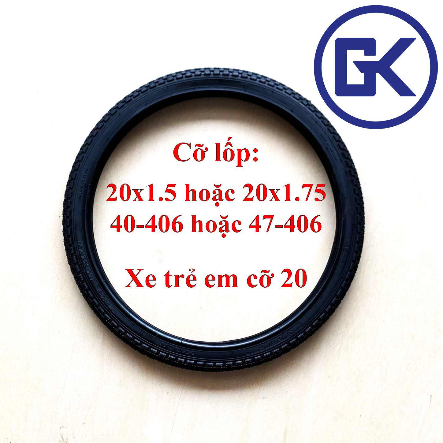 Lốp & săm xe đạp trẻ em 20, 20x1.5 , 20x1.75 , 40-406, 47-406 casumina, sao vàng , kenda