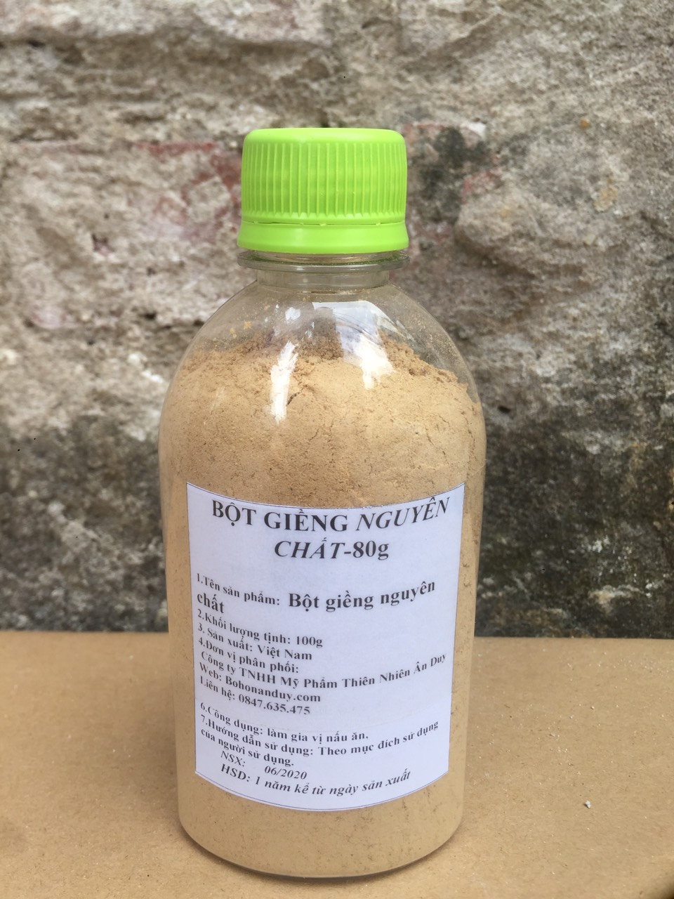 Bột GIỀNG nguyên chất 80g