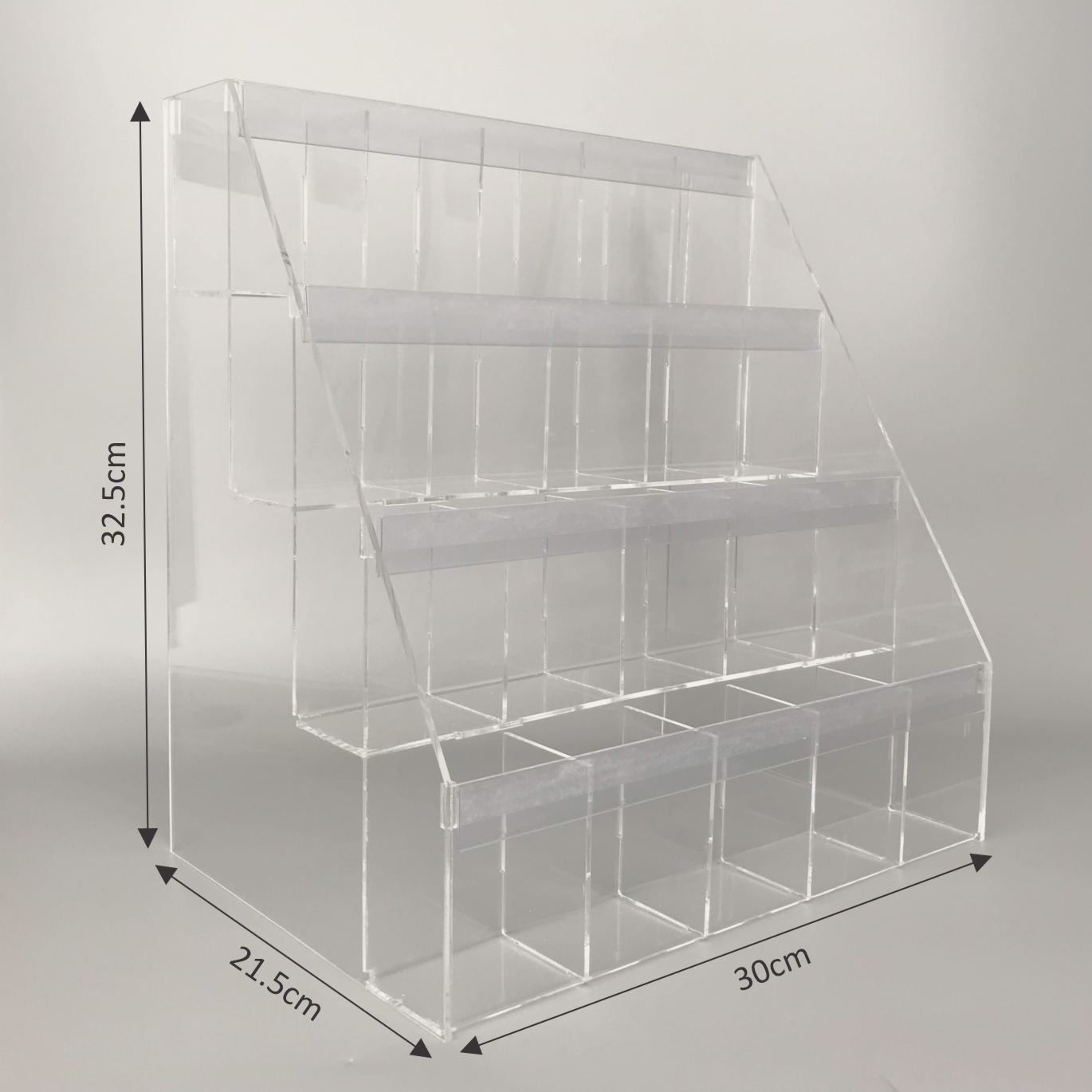 Kệ trưng bày bút mica enter tbns05 4 tầng x 5 ngăn 30x21.5x32.5cm đứng
