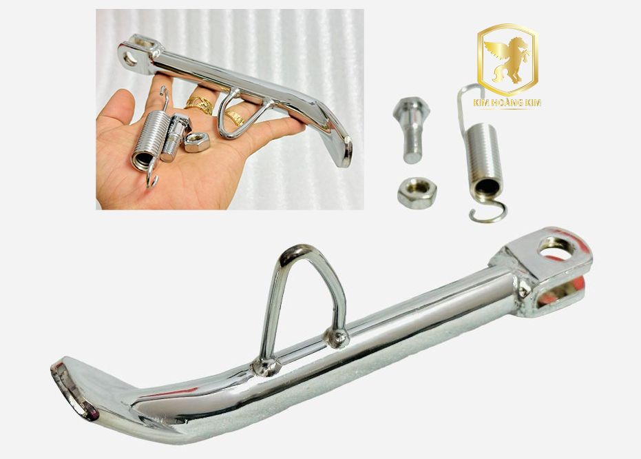 Chân Chống inox XIKEN kèm lò xo và ốc gắn xe máy Sirius Wave Dream Exciter Winner Airblade....