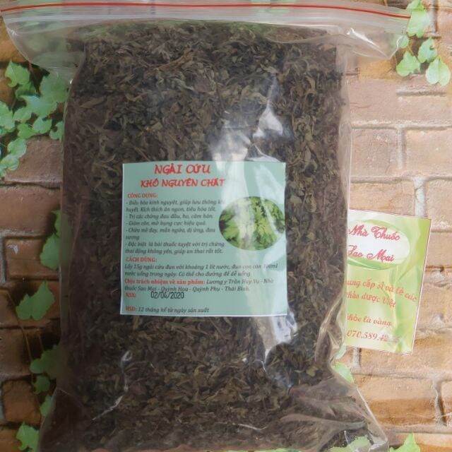 1kg lá ngải cưú khô hàng loại 1.
