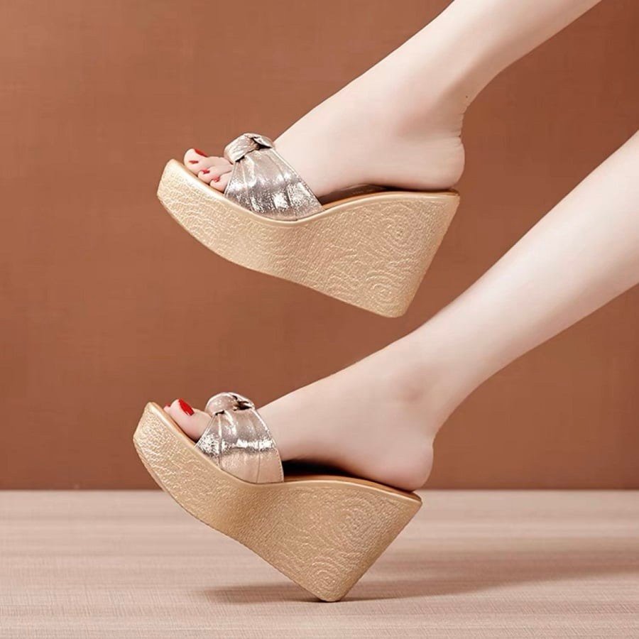 Dép xuồng quai nơ ú