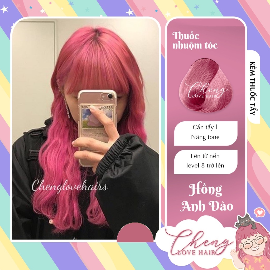 Tóc hồng anh đào: Nếu bạn muốn thử một kiểu tóc mới mà không giống ai thì hãy xem ảnh liên quan đến tóc hồng anh đào này. Nó là một màu tóc độc đáo, tươi sáng, và sẽ khiến bạn nổi bật trong đám đông.