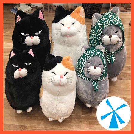 Mèo bông amuse - gấu bông hình con mèo béo tròn