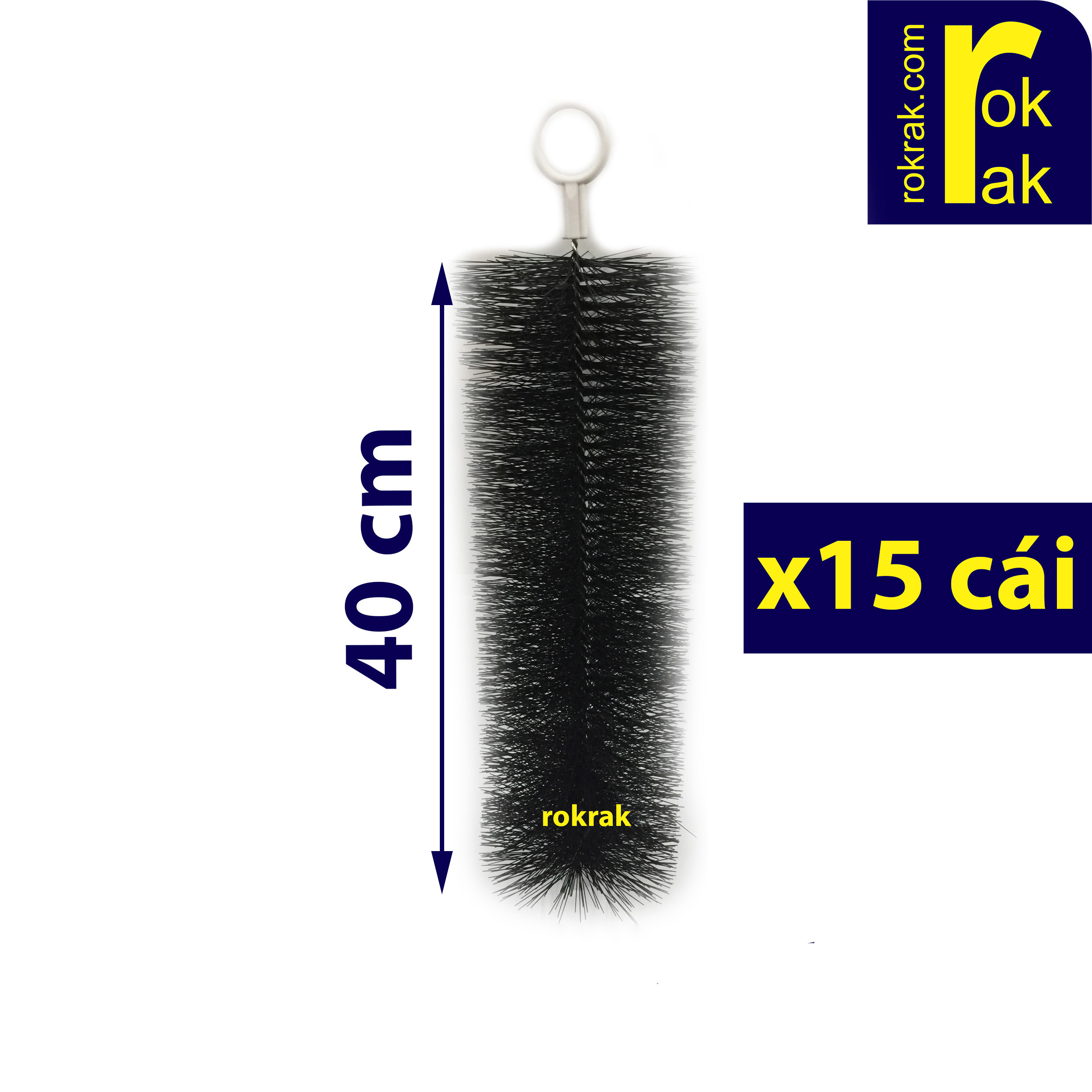 [HCM]Combo 15 Chổi lọc 40 cm siêu bền cán nhựa hoặc inox cho hồ cá