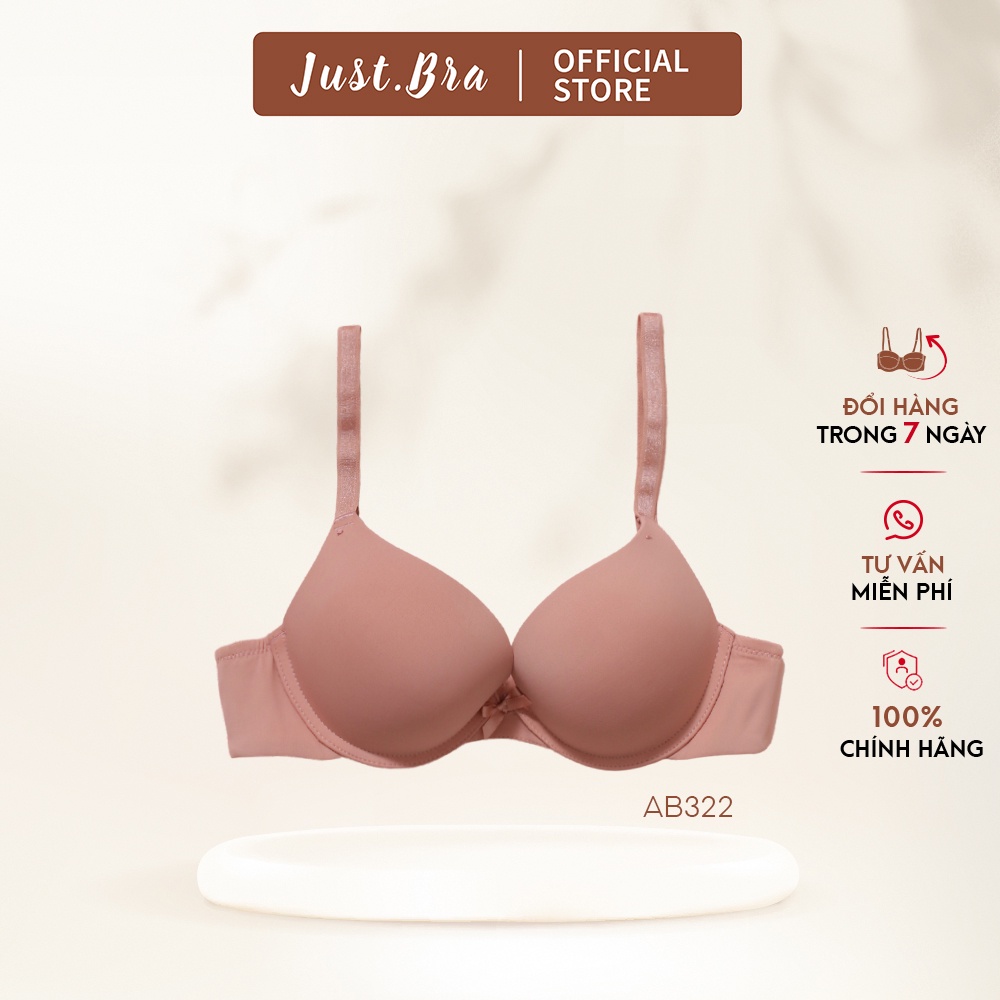Áo ngực có gọng Just Bra, áo lót nữ mút vừa ôm ngực, lên form tốt AB322_dây to
