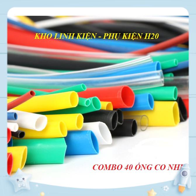 Ống gen co nhiệt 50 sợi các màu các size phi 1m-12mm và 7m ghen thủy tinh phi 5mm
