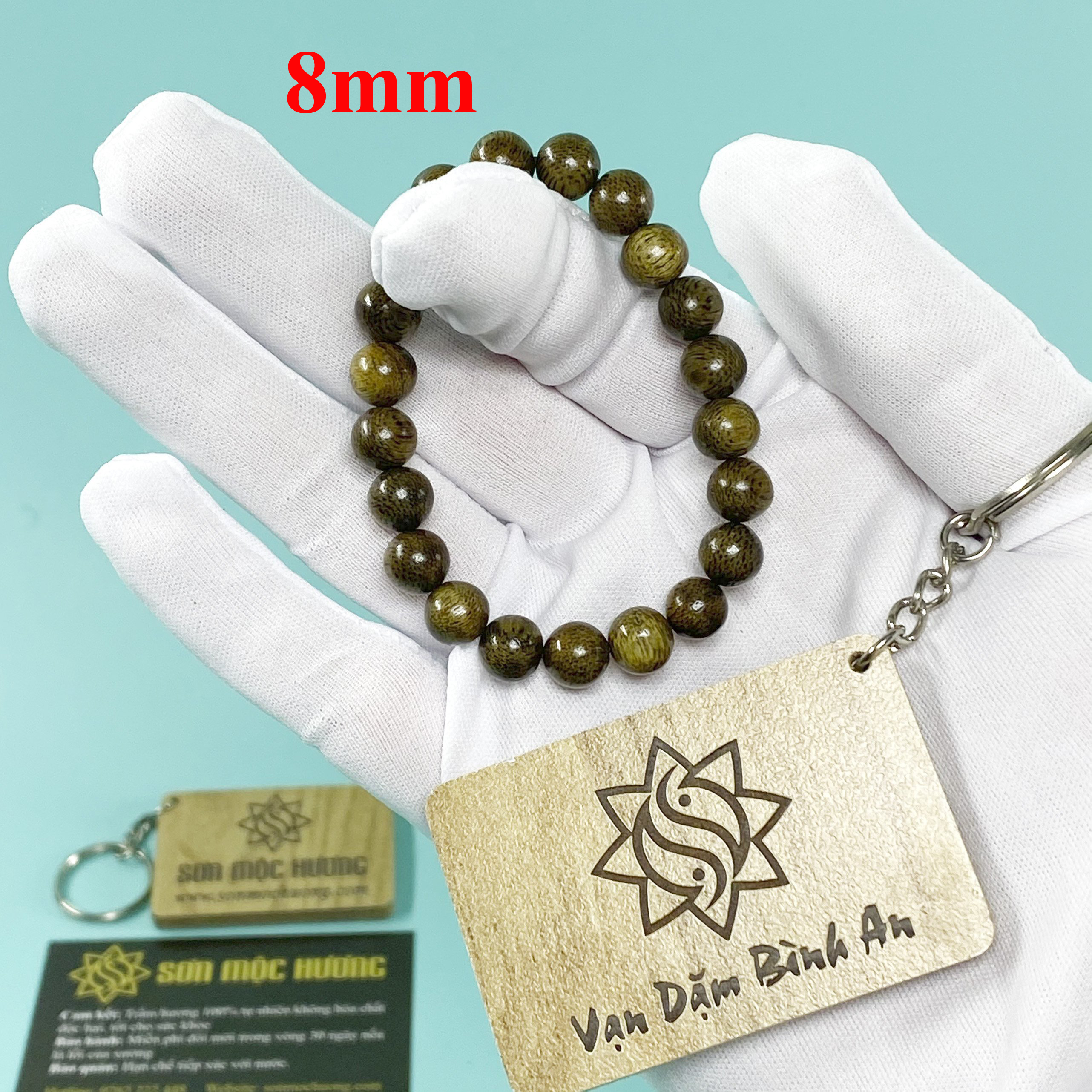 Vòng tay trầm hương tốc tròn đơn Sơn Mộc Hương mang lại may mắn bình an và tài lộc cho người đeo