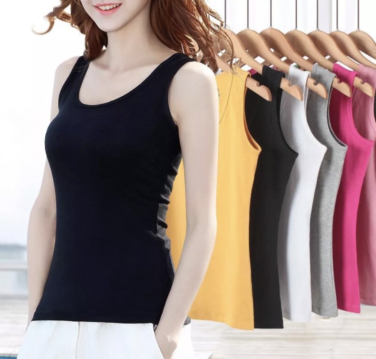 ÁO THUN SÁT NÁCH ÁO 3 LỖ NỮ (CÓ SAI ĐẠI 35-75KG)