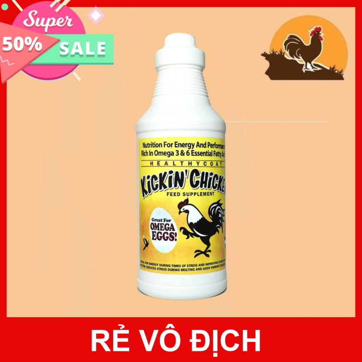 Kickin chicken 1 lít dinh dưỡng, mượt lông, bóng lông gà đá