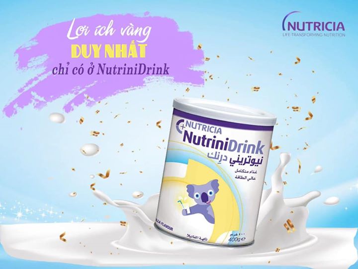 Sữa nutrinidrink dành cho bé suy dinh dưỡng - thấp còi