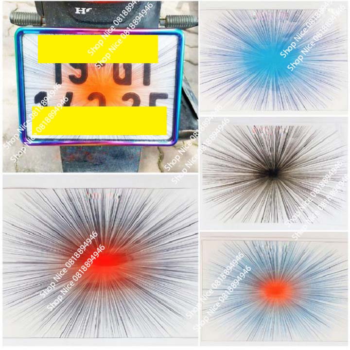 Tem decal dán biển số đèn pha xe máy