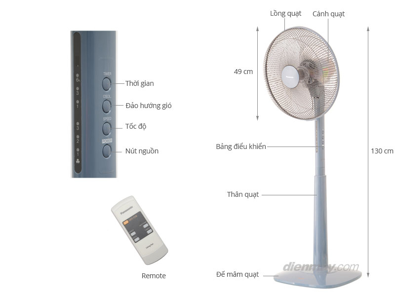 Quạt đứng Panasonic F409KB