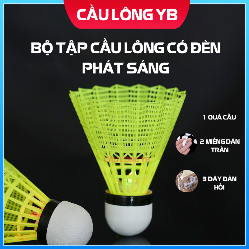 Bộ tập luyện cầu lông có đèn phát sáng - bộ luyện tập cầu lông một mình - cầu lông yb cầu lông có đèn