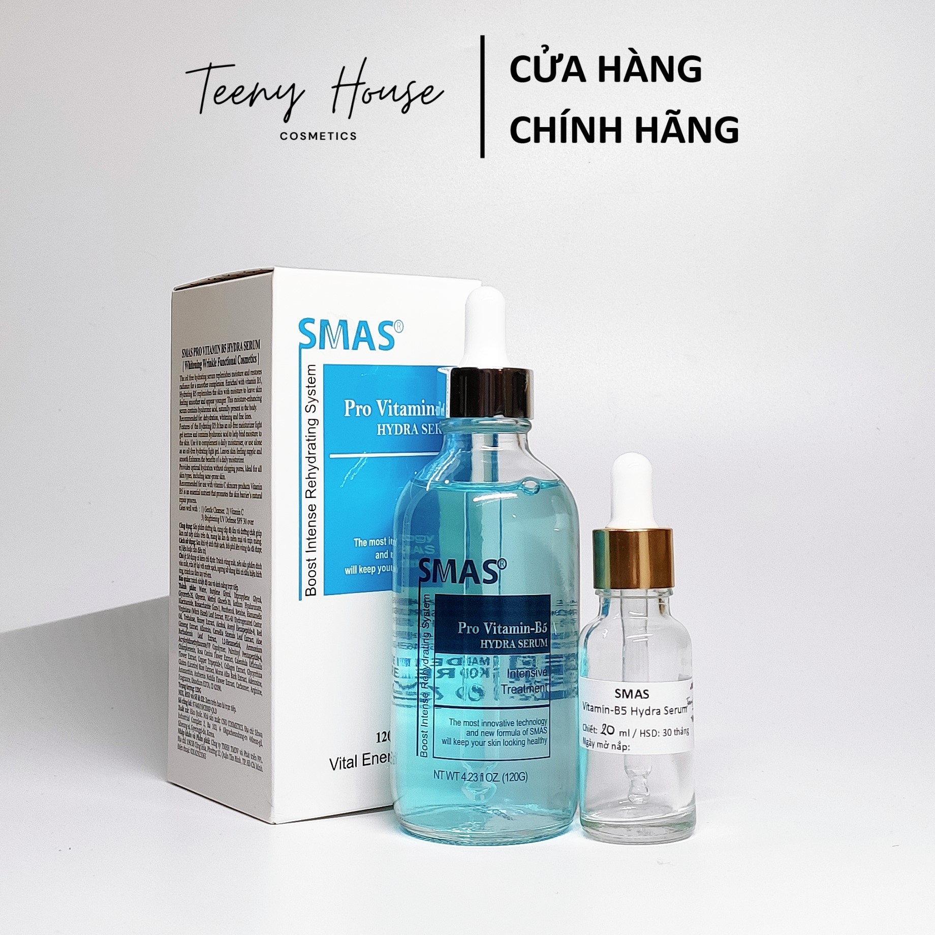 Serum cấp ẩm phục hồi smas pro vitamin b5 hydra
