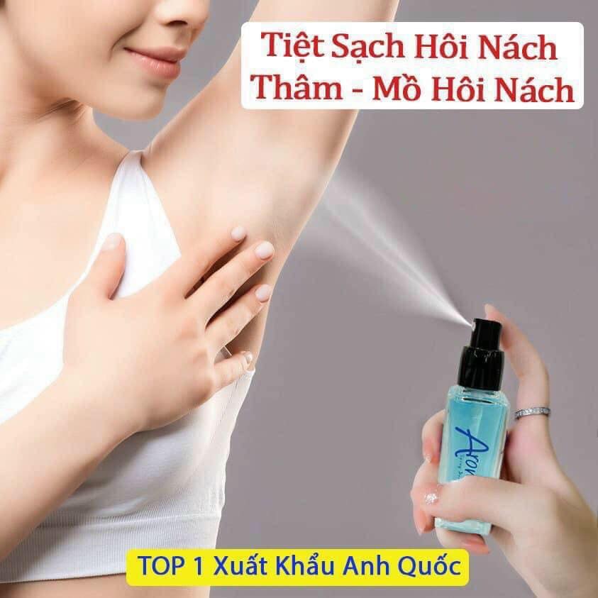 Chai Xịt Khử Mùi Hôi Nách Aroma Khử Mùi Hôi Nách, Hôi Chân, Thâm Nách