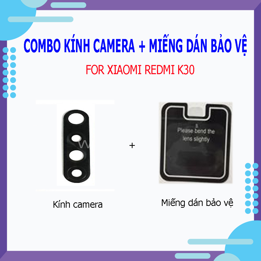 Kính camera Xiaomi Redmi K30 - Tặng kèm miếng dán bảo vệ