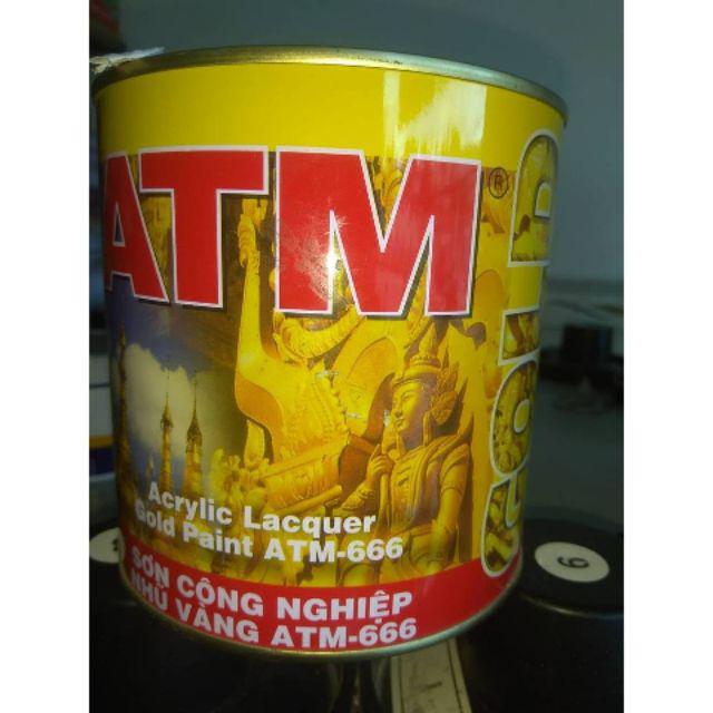 Sơn nhũ đồng vàng-sơn công nghiệp ATM 666 loại bé 225ml