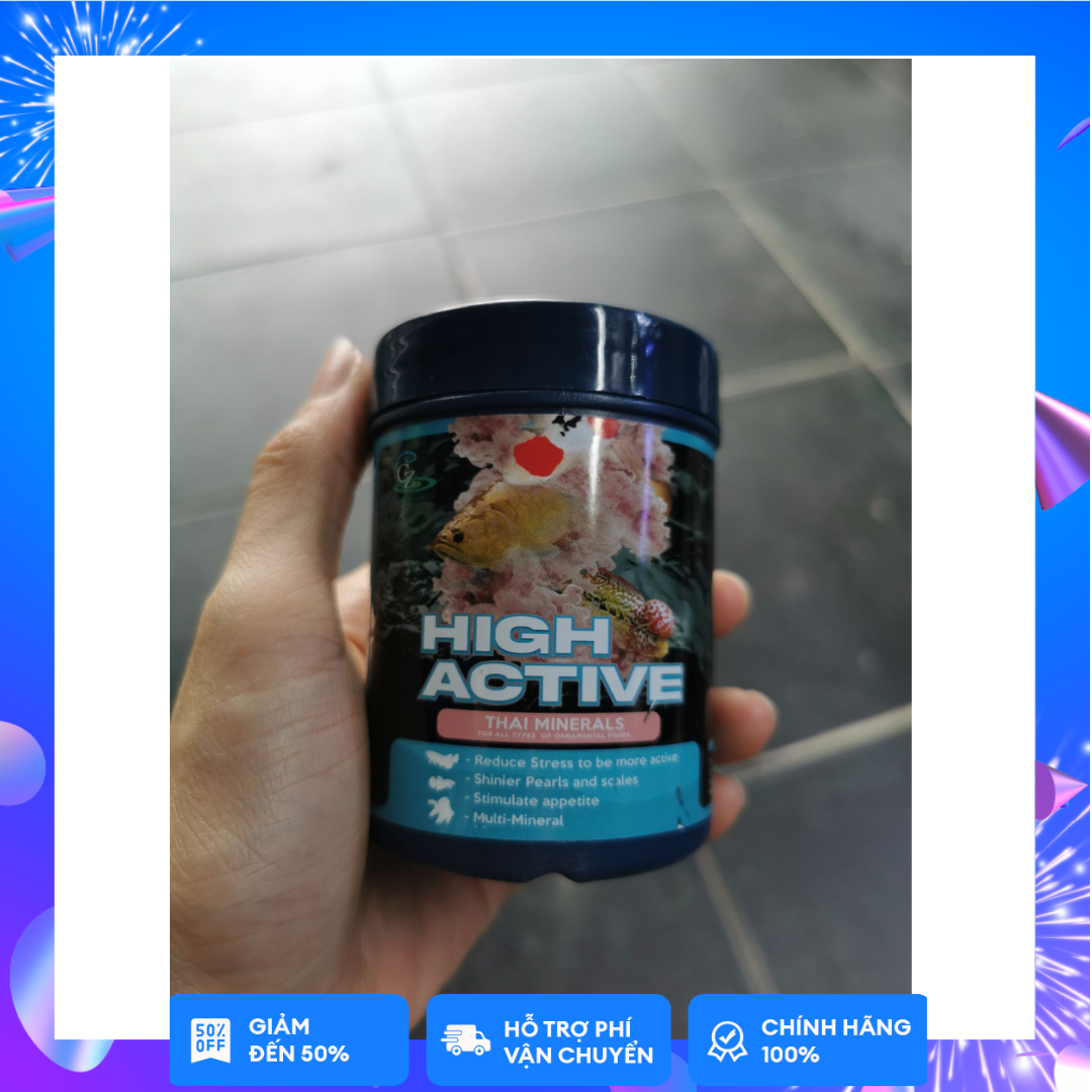 High active khoáng chất thiết yếu cho cá Rồng và các loại cá khác.
