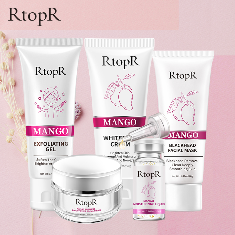 RtopR Bộ sản phẩm dưỡng da tinh chất xoài tẩy tế bào chết loại bỏ mụn đầu đen dưỡng ẩm cho làn da trắng sáng - INTL