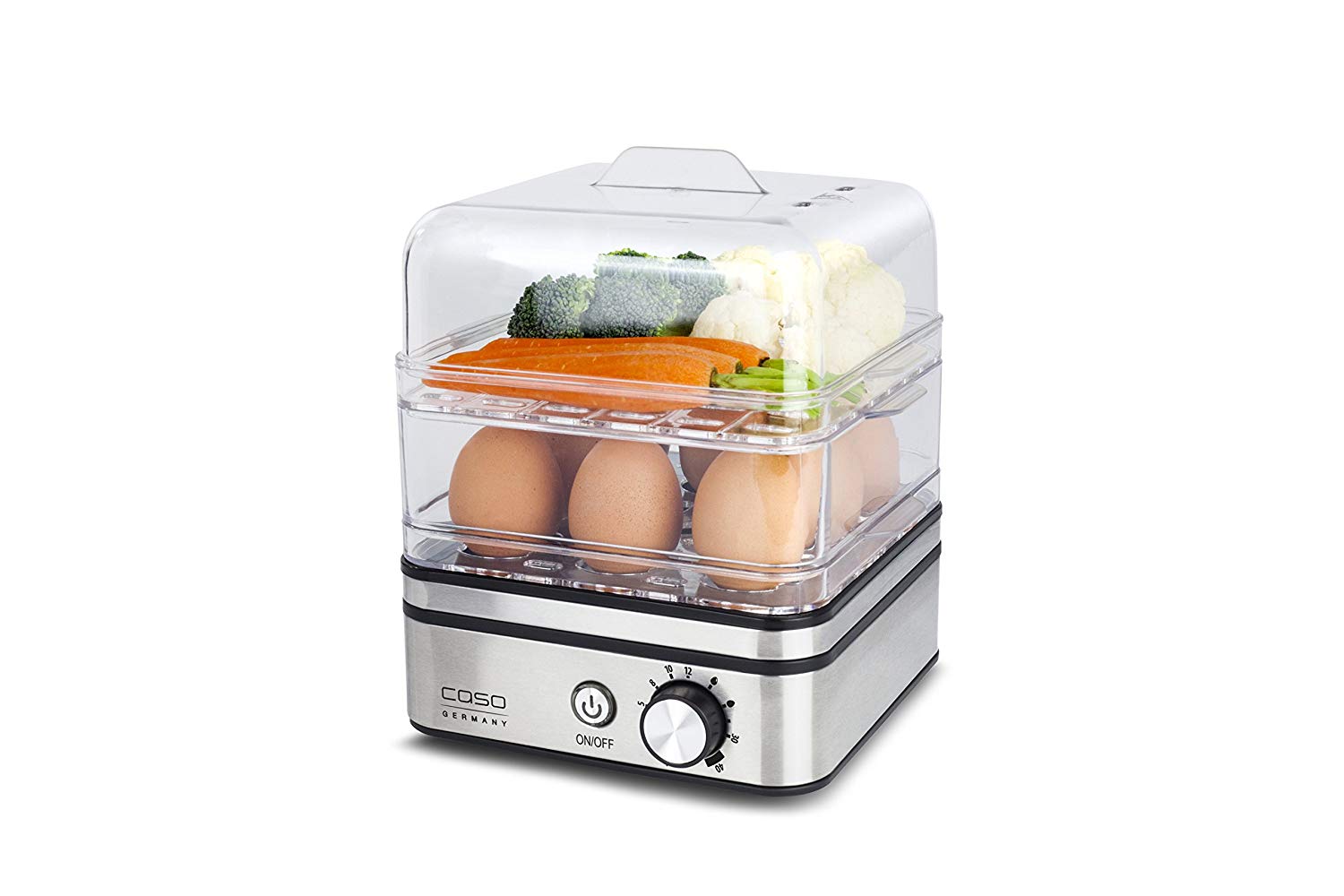 Nồi hấp điện 2 tầng mini Caso ED10 [ Nhập Đức ]