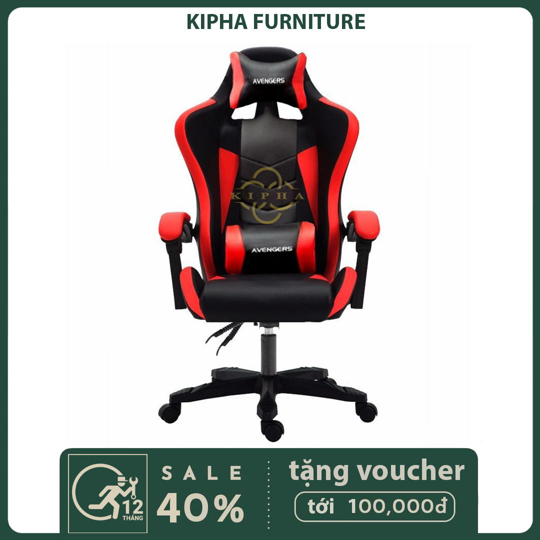 Ghế Gaming Avengers , Ghế chơi game , ghế streamer , hàng nhập khẩu nguyên chiếc kèm chức năng Massage lưng mẫu mới -  Mã BG 02 . Bảo hành 12 tháng