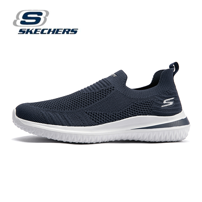 Skechers_go walk arch fit-giày nam giày đi bộ giày nam giày thường ngày cho nam giày thể thao nam giày màu đen giày vải bố giày chạy bộ