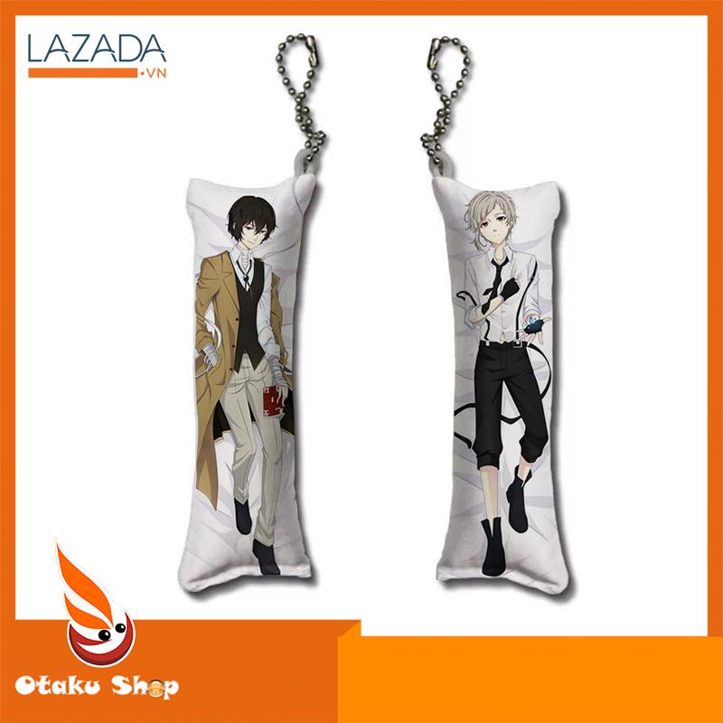 [HCM]Móc khóa gối in hình Bungou Stray Dogs -  Otaku shop