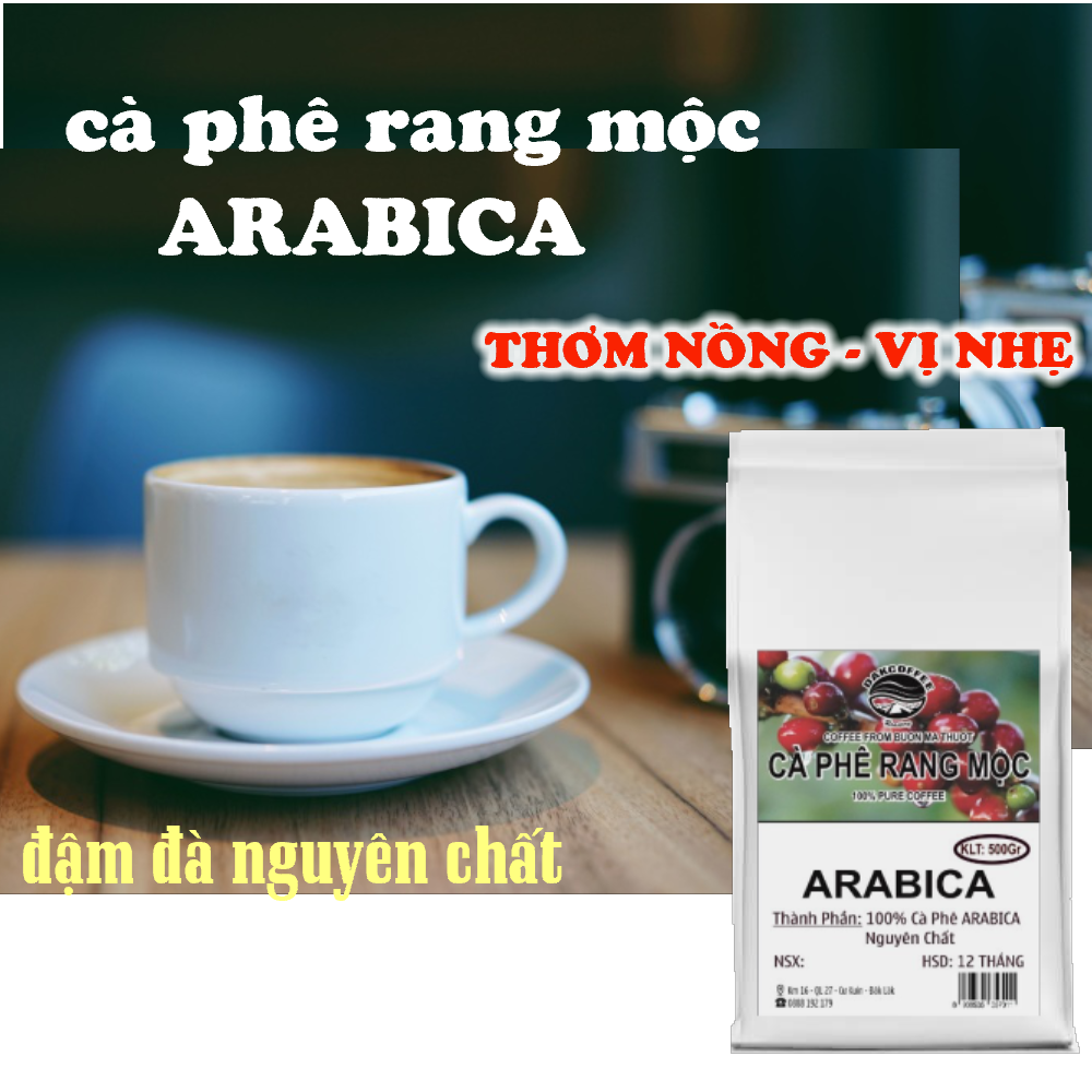 500g Cà phê rang mộc  Arabica - vị ngon đặc biệt từ cà phê Arabica Tây Nguyên -[dakbee]
