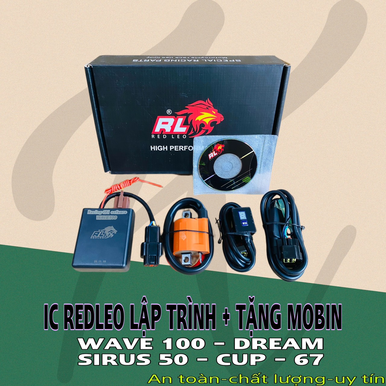 IC wave dream REDLEO lập trình nổ backfire tặng mobin sườn