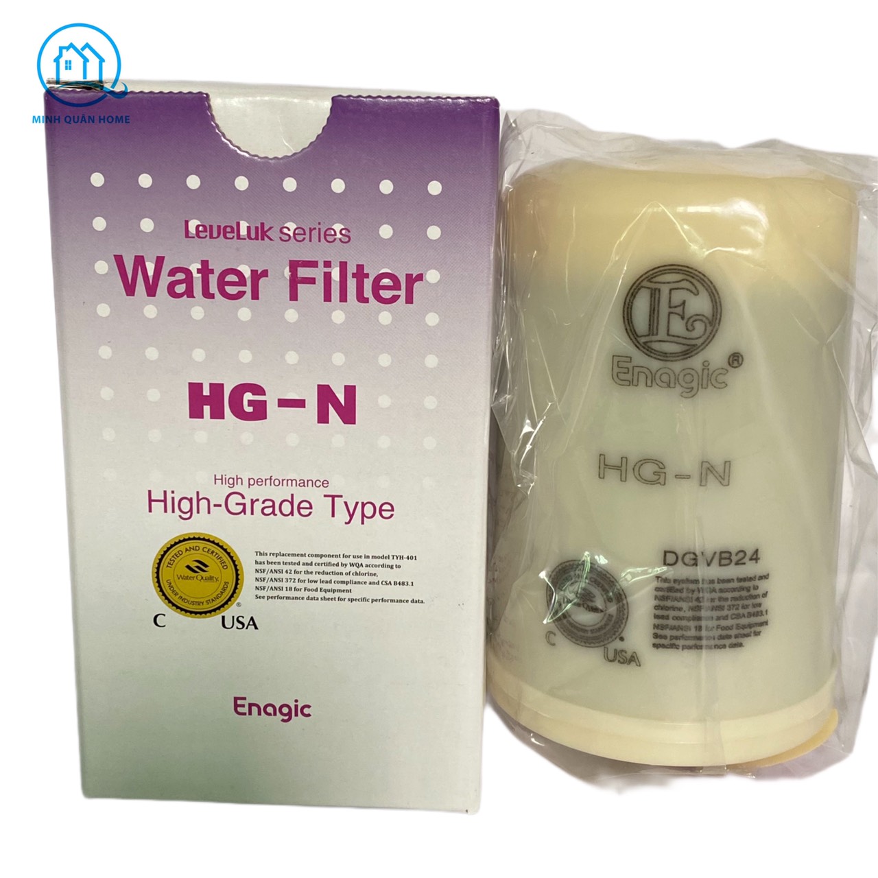 Lõi lọc máy kangen leveluk sd501 |minhquanhome tim lọc hg-n cho máy leveluk sd501, leveluk sd501 platinum, jrii, jriv- chính hãng enagic