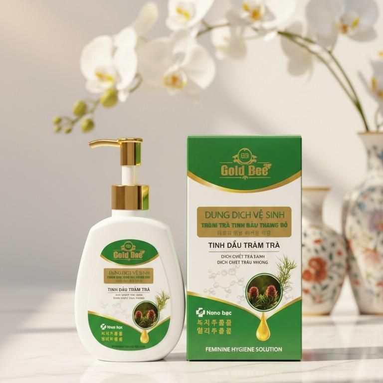 Combo 2 Dung Dịch Vệ Sinh Feminine Hygiene Solution Chiết Xuất Tràm Trà Gold Bee 160ml