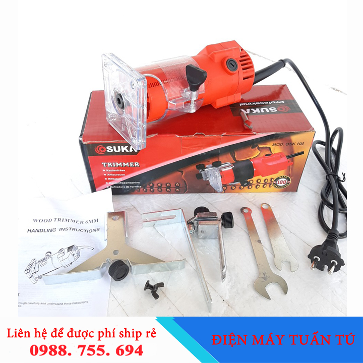 Máy phay alu Nhật Bản kèm mũi 6.35mm