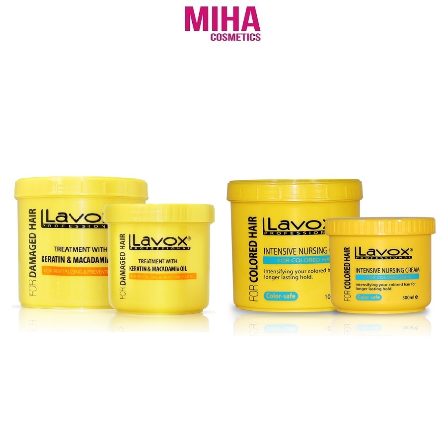 Hấp dầu lavox giữ màu tóc nhuộm và phục hồi hư tổn