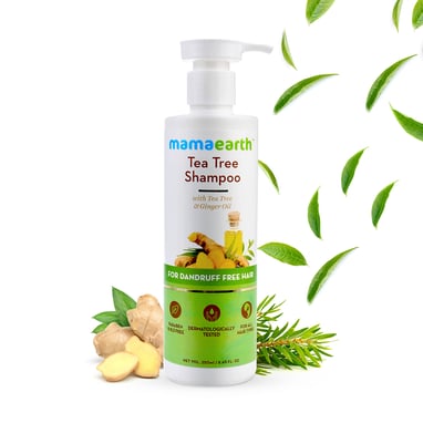 Dầu gội thảo dược Mamaearth- Teatree and ginger